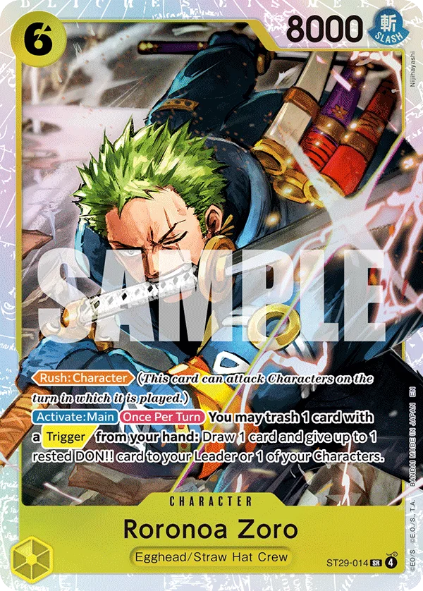 Roronoa Zoro ST29-014 – One Piece Card Game Character