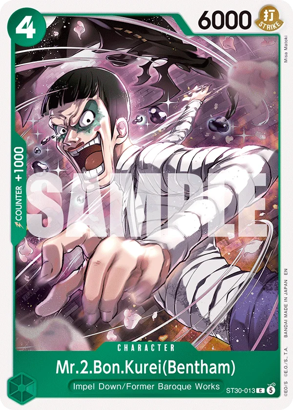 Mr.2.Bon.Kurei(Bentham) ST30-013 – One Piece Card Game Character