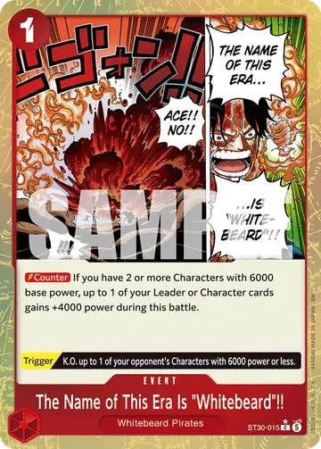 The Name of This Era Is "Whitebeard"!! ST30-015 (Alternate art)