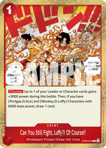 Can You Still Fight, Luffy?! Of Course!! ST30-016