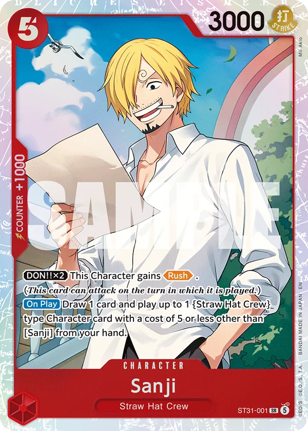 Sanji ST31-001 – One Piece Card Game Character