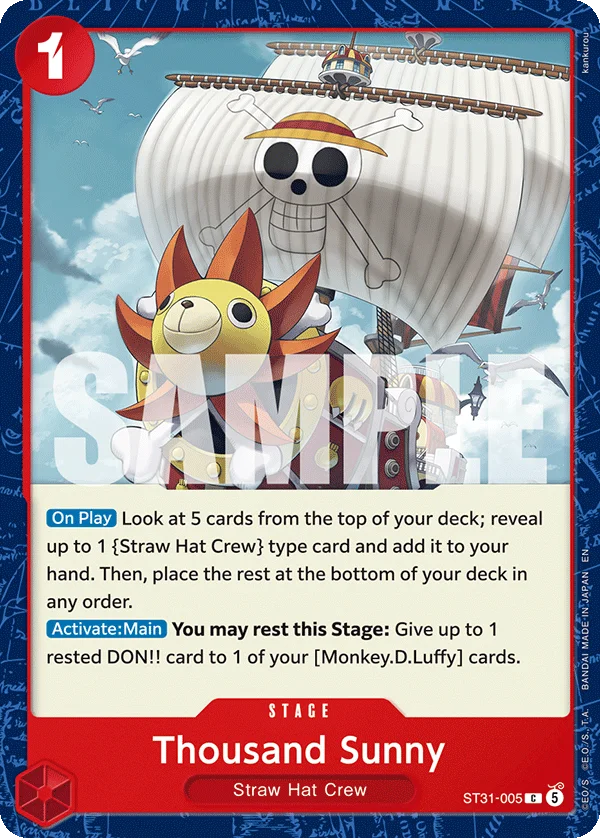 Thousand Sunny ST31-005 – One Piece Card Game Stage