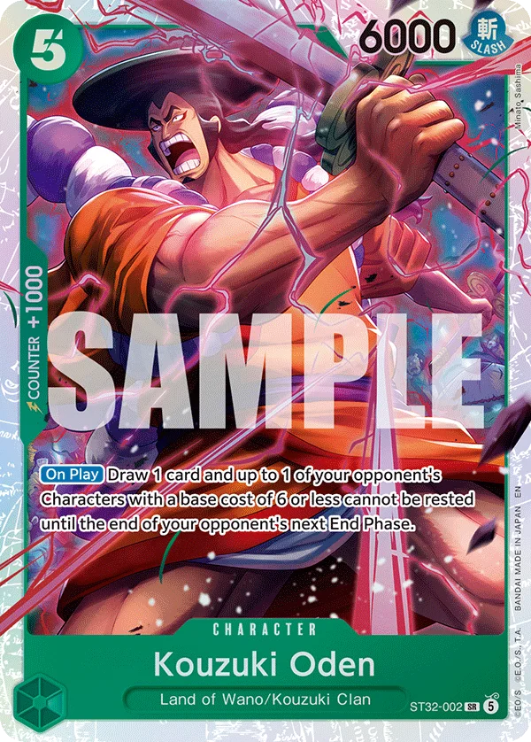 Kouzuki Oden ST32-002 – One Piece Card Game Character