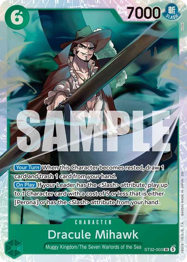 Dracule Mihawk ST32-003 – One Piece Card Game Character