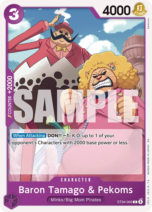 Baron Tamago & Pekoms ST34-005 – One Piece Card Game Character