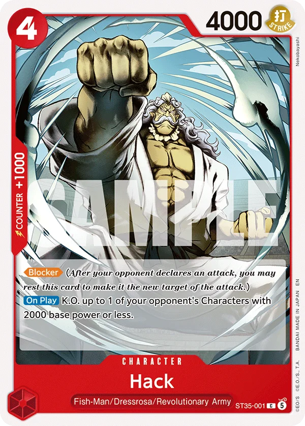 Hack ST35-001 – One Piece Card Game Character