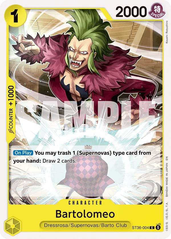 Bartolomeo ST36-004 – One Piece Card Game Character